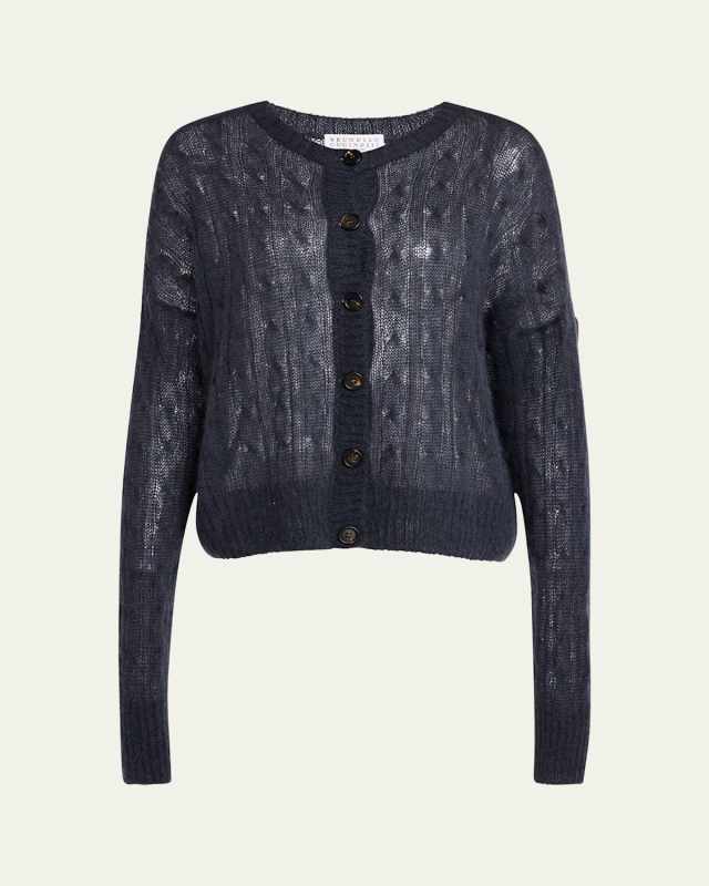 Mohair Cable Cardigan